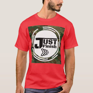 Fitness Motivation Just Finish Military Salute  T-Shirt