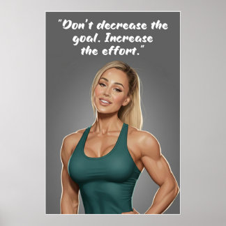 Fitness Motivation Poster – Increase the Effort