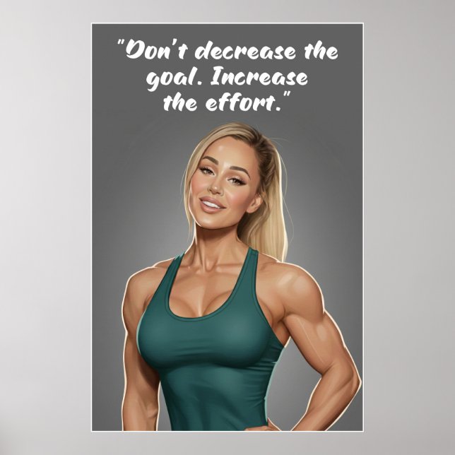 Fitness Motivation Poster – Increase the Effort (Front)