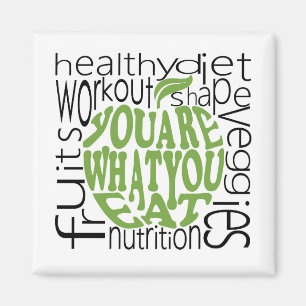 Fitness motivational poster magnet