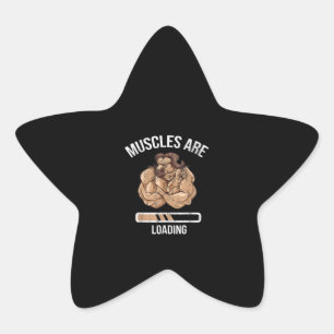 Fitness Muscle Loading Bullock Ox Sport Gym Star Sticker