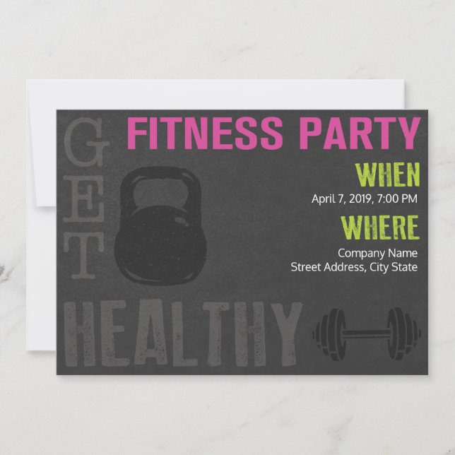 Fitness Party Invite (Front)