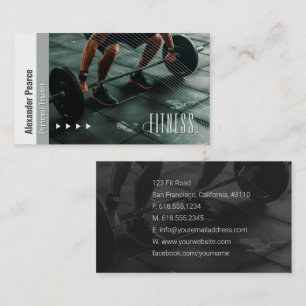 Fitness Personal Trainer   Active Sports Business Card