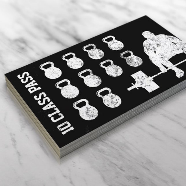 Fitness Personal Trainer Bodybuilder Loyalty Card (Creator Uploaded)