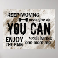 Fitness Personal Trainer Grunge Gym Motivation