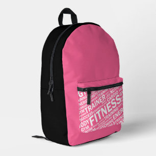 Fitness/Personal Trainer Printed Backpack