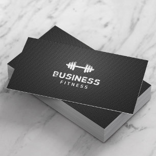 Fitness Personal Trainer Professional Black Metal Business Card