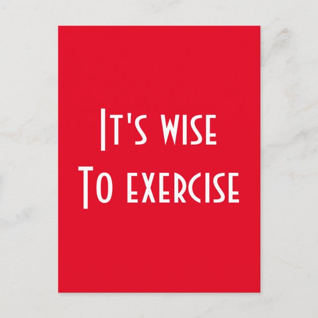 Fitness Postcard (Front)