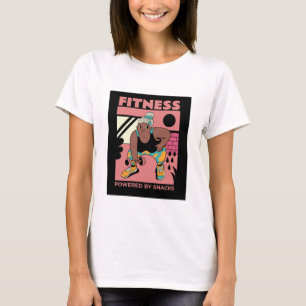 Fitness: Powered by Snacks Fitness Goal T-Shirt