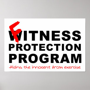 Fitness Protection Funny Poster