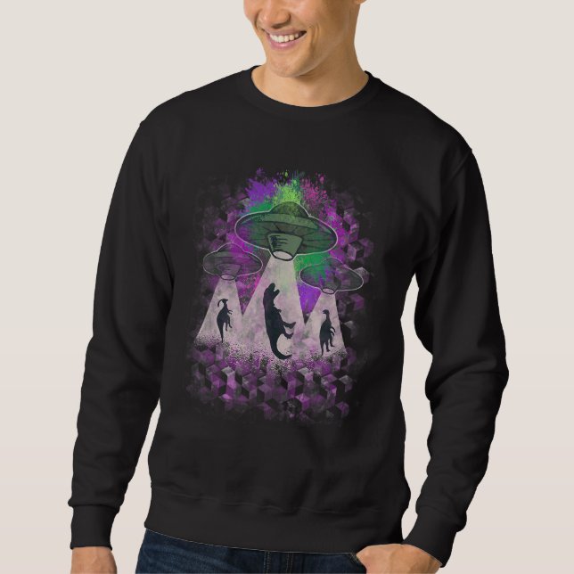 Fitness Psychedelic Artwork Goa Tech Astronaut Spa Sweatshirt (Front)