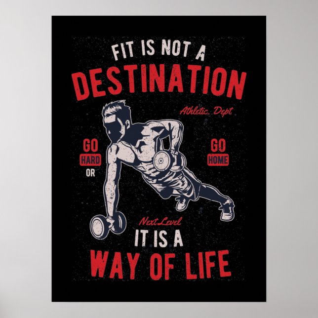 Fitness Quote Poster (Front)