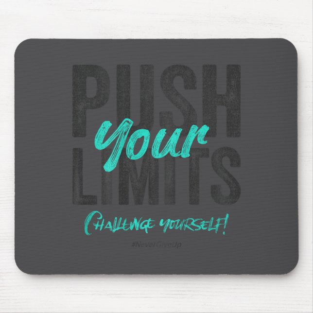 Fitness Quote Y2k Gym Training Back Print Yoga Srt Mouse Pad (Front)
