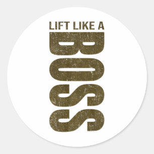 Fitness Quote Y2k Gym Training Ck Print Yoga Sport Classic Round Sticker