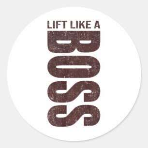 Fitness Quote Y2k Gym Training Ck Print Yoga Sport Classic Round Sticker