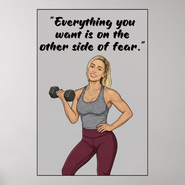 Fitness Quotes Poster (Front)