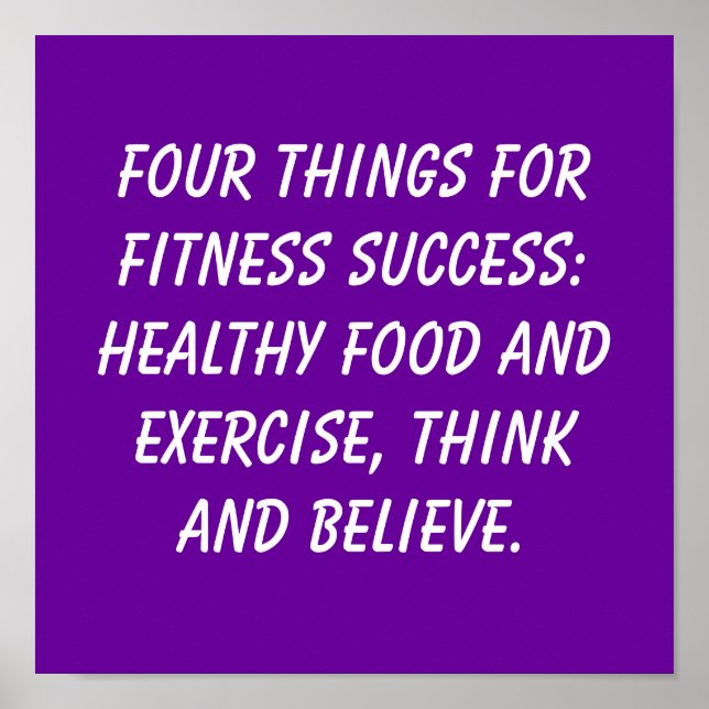 Fitness Quotes Poster (Front)