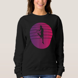 Fitness Roping Sunset Jumping Rope Skipping Women Sweatshirt