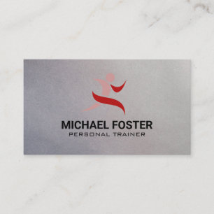 Fitness Runner Stylised Logo Appointment Card