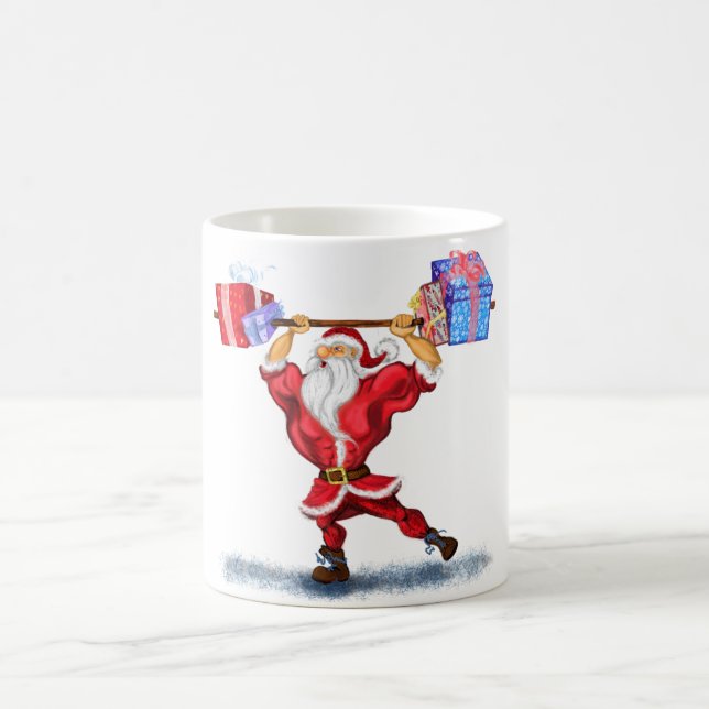 Fitness Santa Coffee Mug (Center)