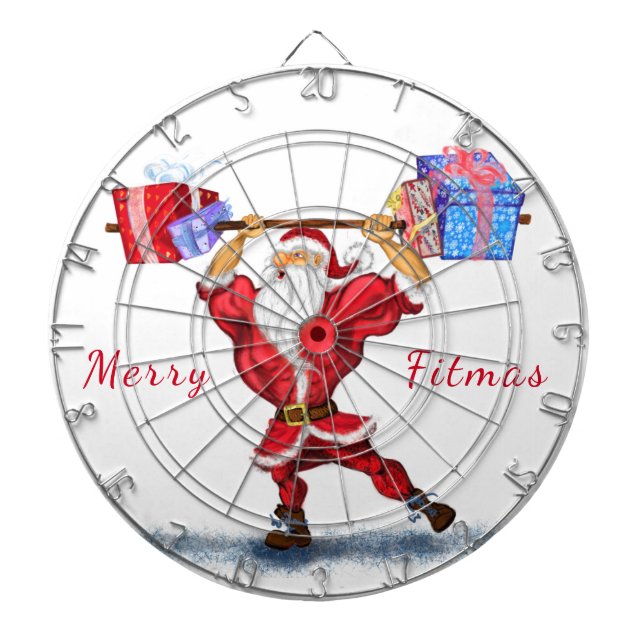 Fitness Santa Dart Board (Front)