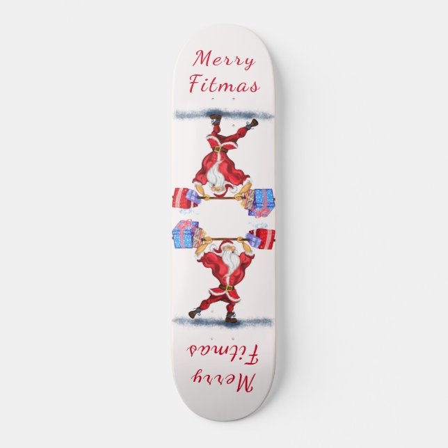 Fitness Santa Skateboard (Front)