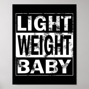 Fitness Saying Kraftsport - Light Weight Ba Poster