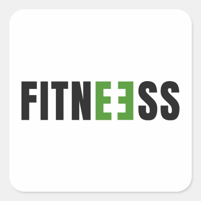 Fitness - Strengh - Gym Life - Working Out - Yoga Square Sticker (Front)