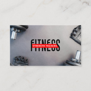 Fitness Strength Training Personal Trainer Appointment Card