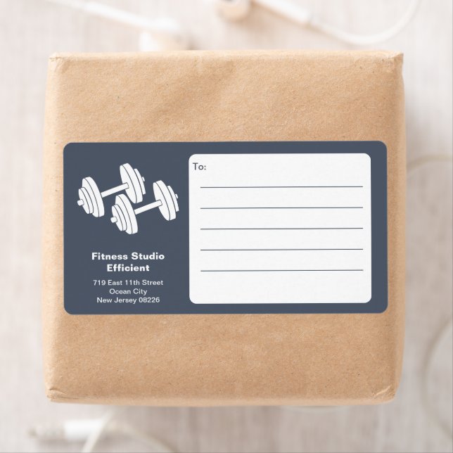 Fitness Studio Dumbbell Grey White Shipping (Insitu)