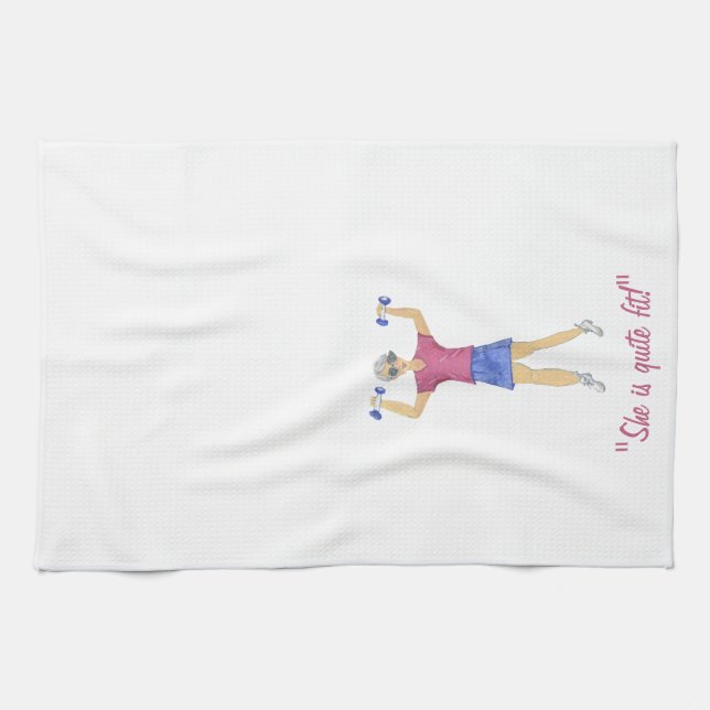 fitness tea towel (Horizontal)