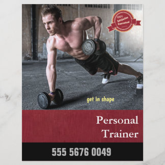 Fitness Trainer Business Advertising Flyer