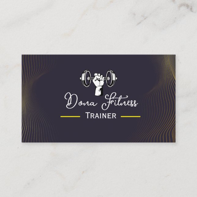Fitness Trainer Business Card  (Front)