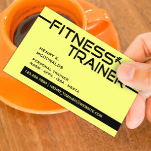 Fitness Trainer Business Card