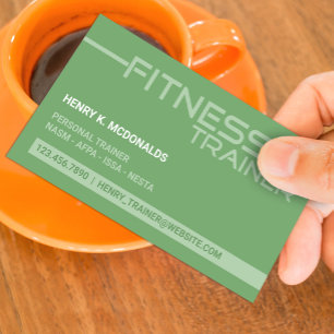 Fitness Trainer Business Card
