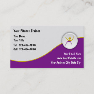 Fitness Trainer Business Cards