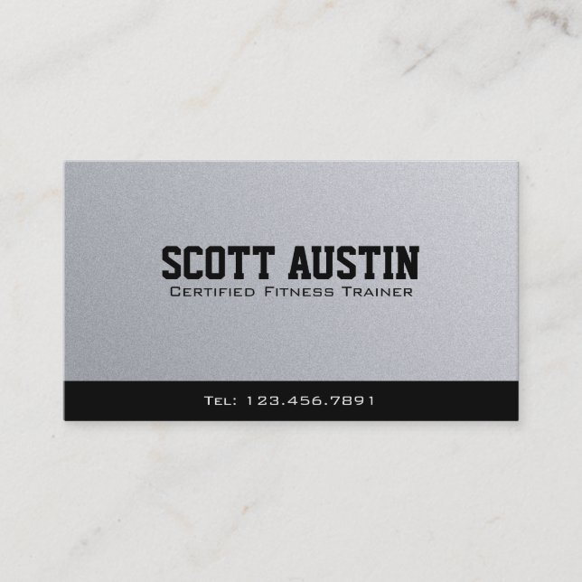 Fitness Trainer - Business Cards (Front)