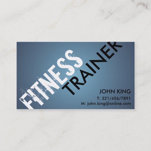 Fitness Trainer - Business Cards (Front)