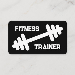 Fitness trainer gym coach business card template