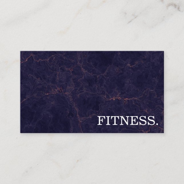 Fitness Trainer Minimal Business Card (Front)