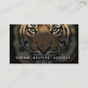 Fitness Trainer Studio Professional Elegant Matte Business Card