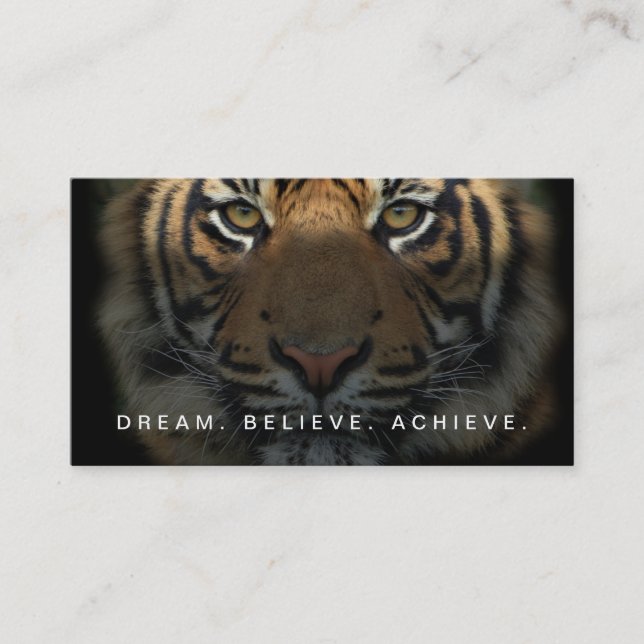 Fitness Trainer Studio Professional Elegant Matte Business Card (Front)