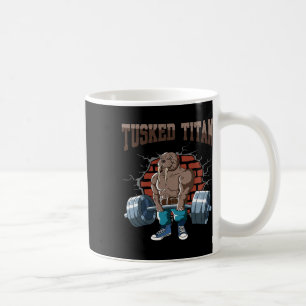 Fitness Walrus Doing Deadlift Workout Training Gym Coffee Mug
