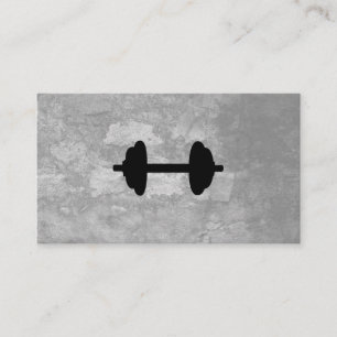 Fitness Weight Grey Texture Appointment Card