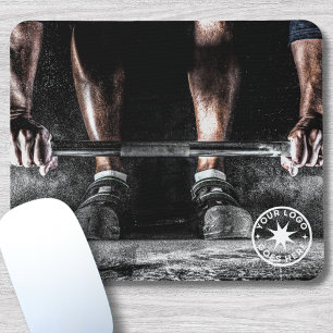 Fitness Weightlifting Barbell Gym Personal Trainer Mouse Pad
