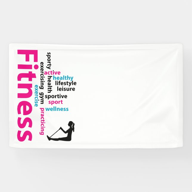 Fitness words banner (Horizontal)