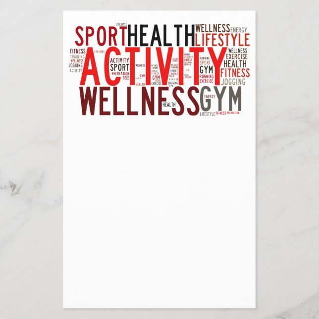 Fitness words flyer (Front)