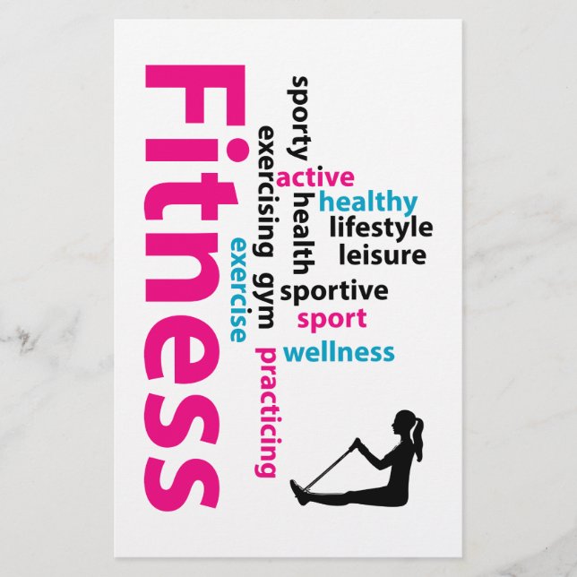 Fitness words flyer (Front)