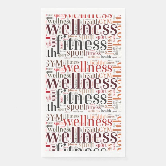 Fitness words napkin (Front)