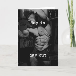 Fitness Workout Gym Motivation Card